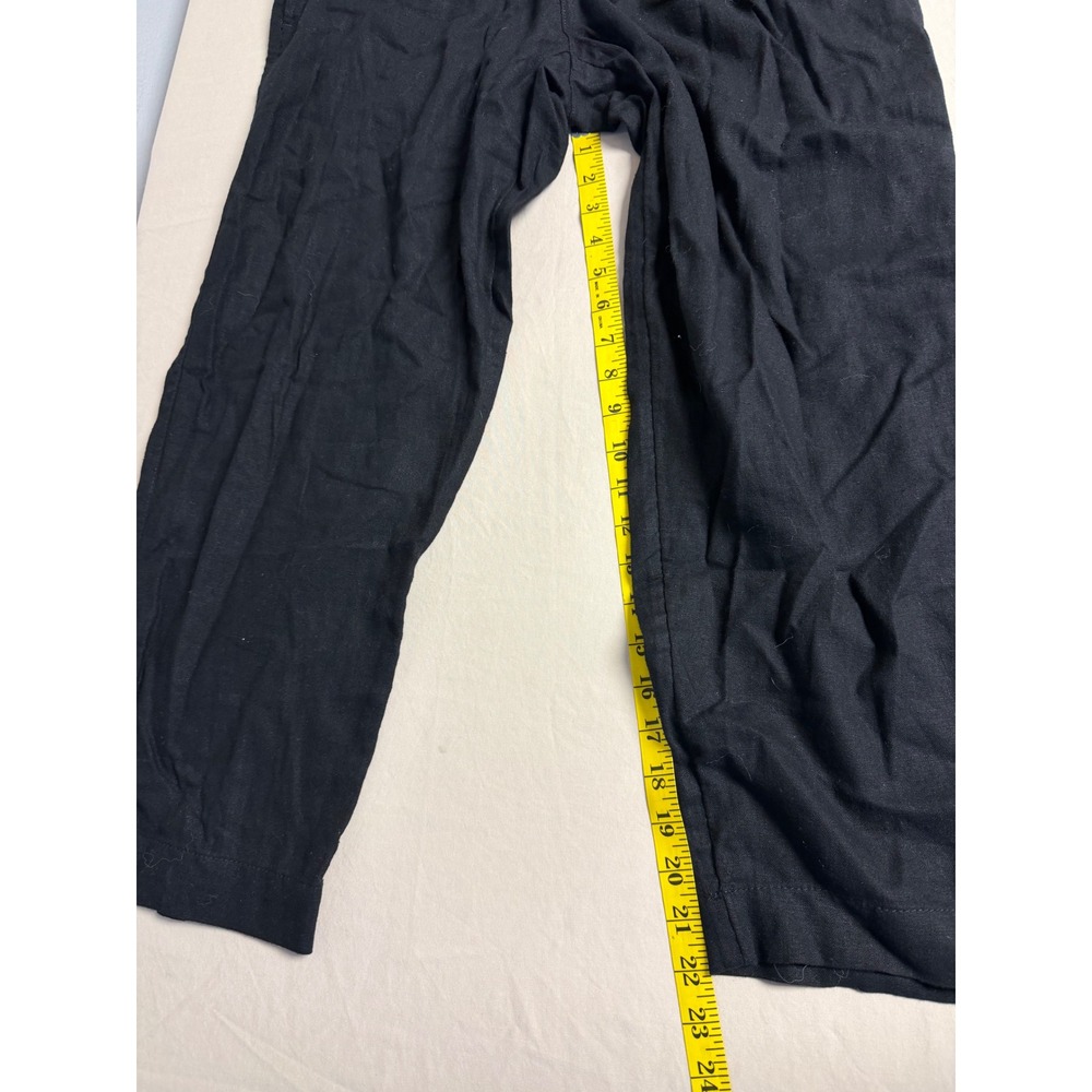 Old Navy Womens Petite M High Rise Straight‎ Leg Comfort Waistband Pants Black - Picture 6 of 8